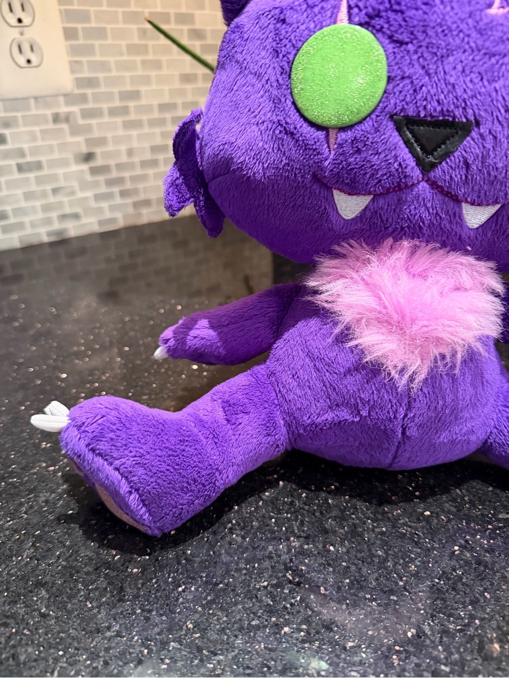 Monster High Plush Crescent Cat 13" Clawdeen Purple - Picture 3 of 10